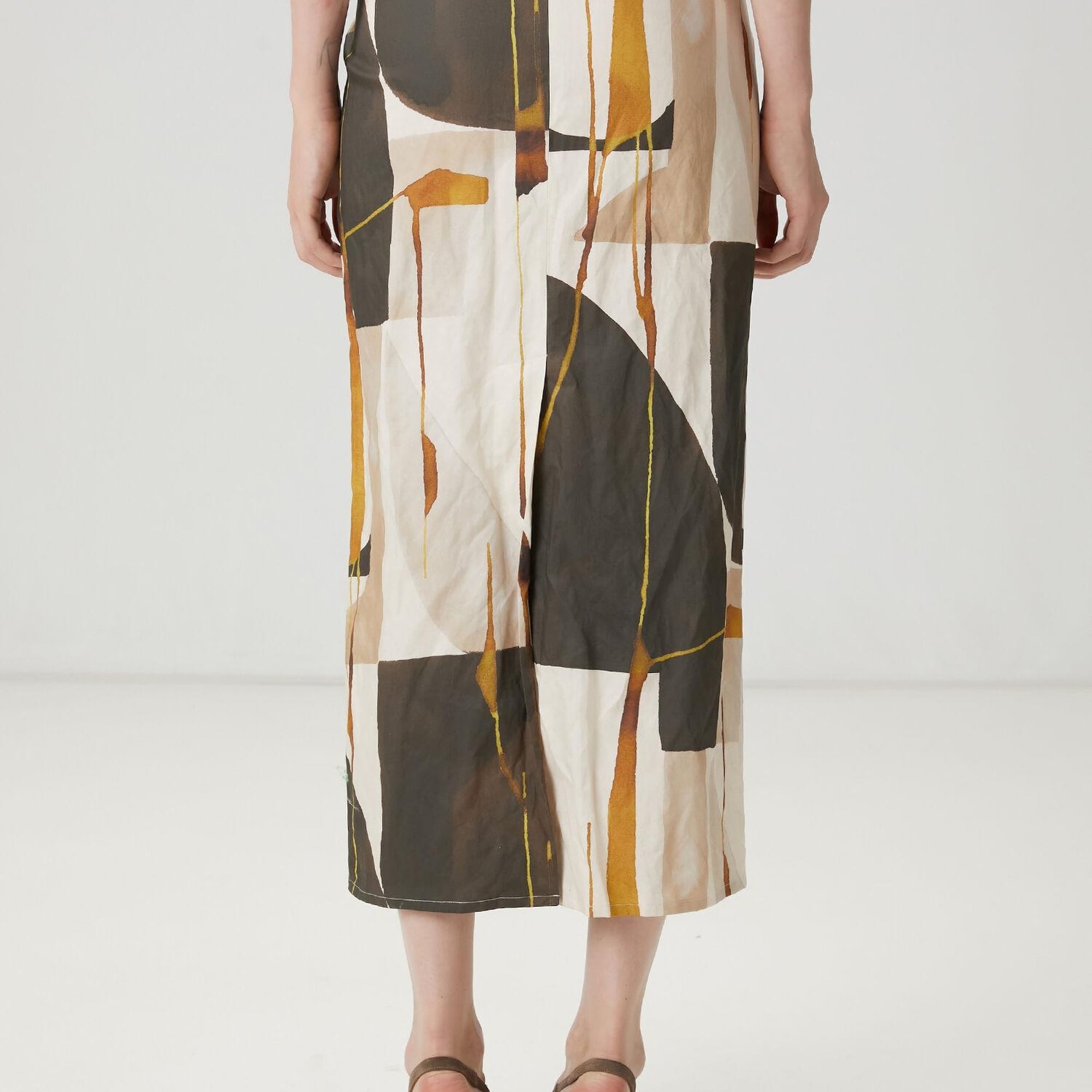 Beymen Club Kadın Çok Renkli Desenli Midi Etek