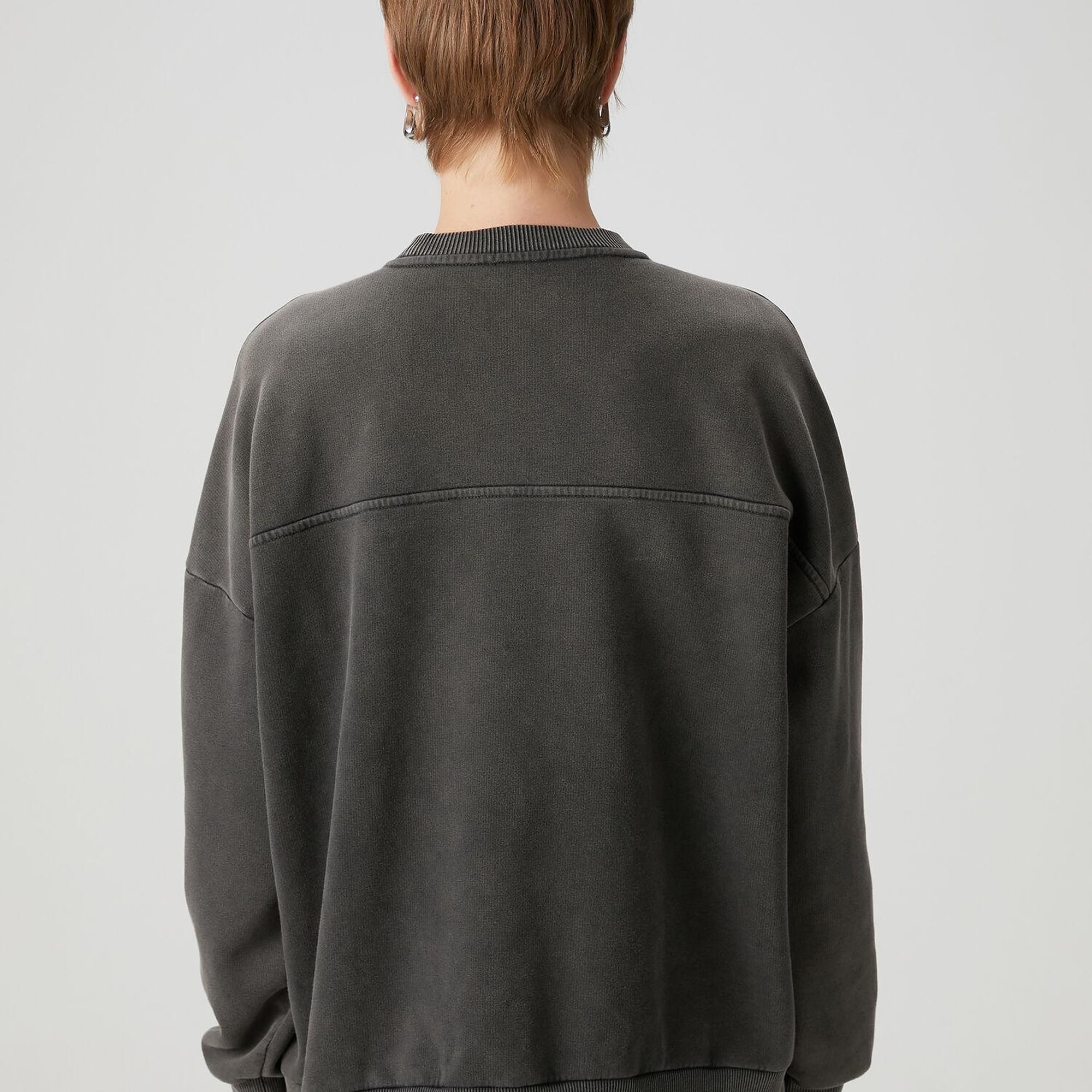 Beymen Club Kadın Antrasit Figür Nakışlı Sweatshirt