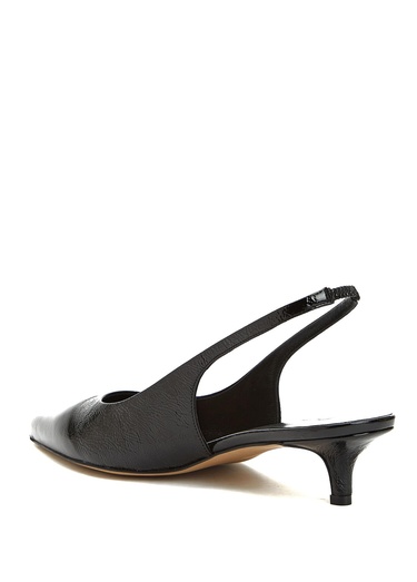  Beymen Club Kadın Kitten Siyah Deri Topuklu Ayakkabı