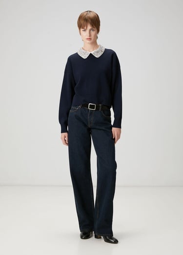  Beymen Club Kadın Koyu Mavi Jean Pantolon
