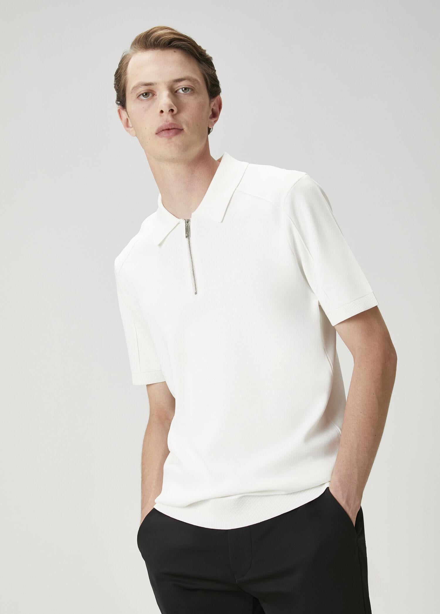  Beymen Club Erkek Kırık Beyaz Kısa Kollu Triko