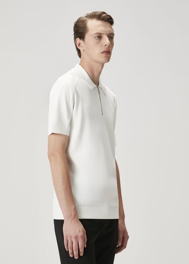  Beymen Club Erkek Kırık Beyaz Kısa Kollu Triko