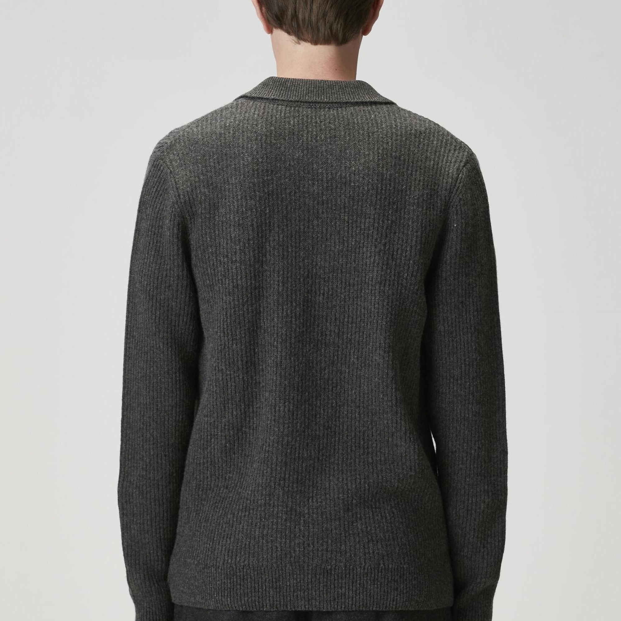 Beymen Club Erkek Gri Melanj Kaşmir Karışımlı Triko Hırka