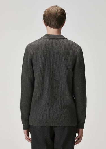  Beymen Club Erkek Gri Melanj Kaşmir Karışımlı Triko Hırka