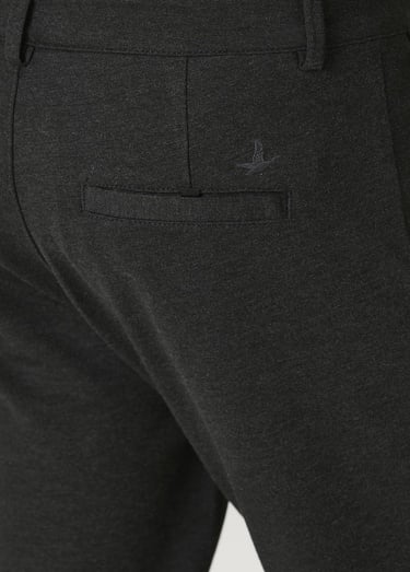  Beymen Club Erkek Slim Fit Antrasit Melanj Örme Pantolon
