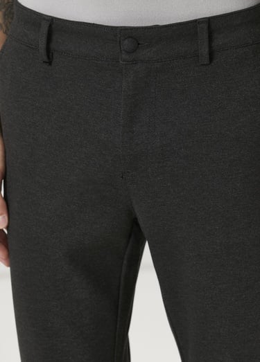 Beymen Club Erkek Slim Fit Antrasit Melanj Örme Pantolon