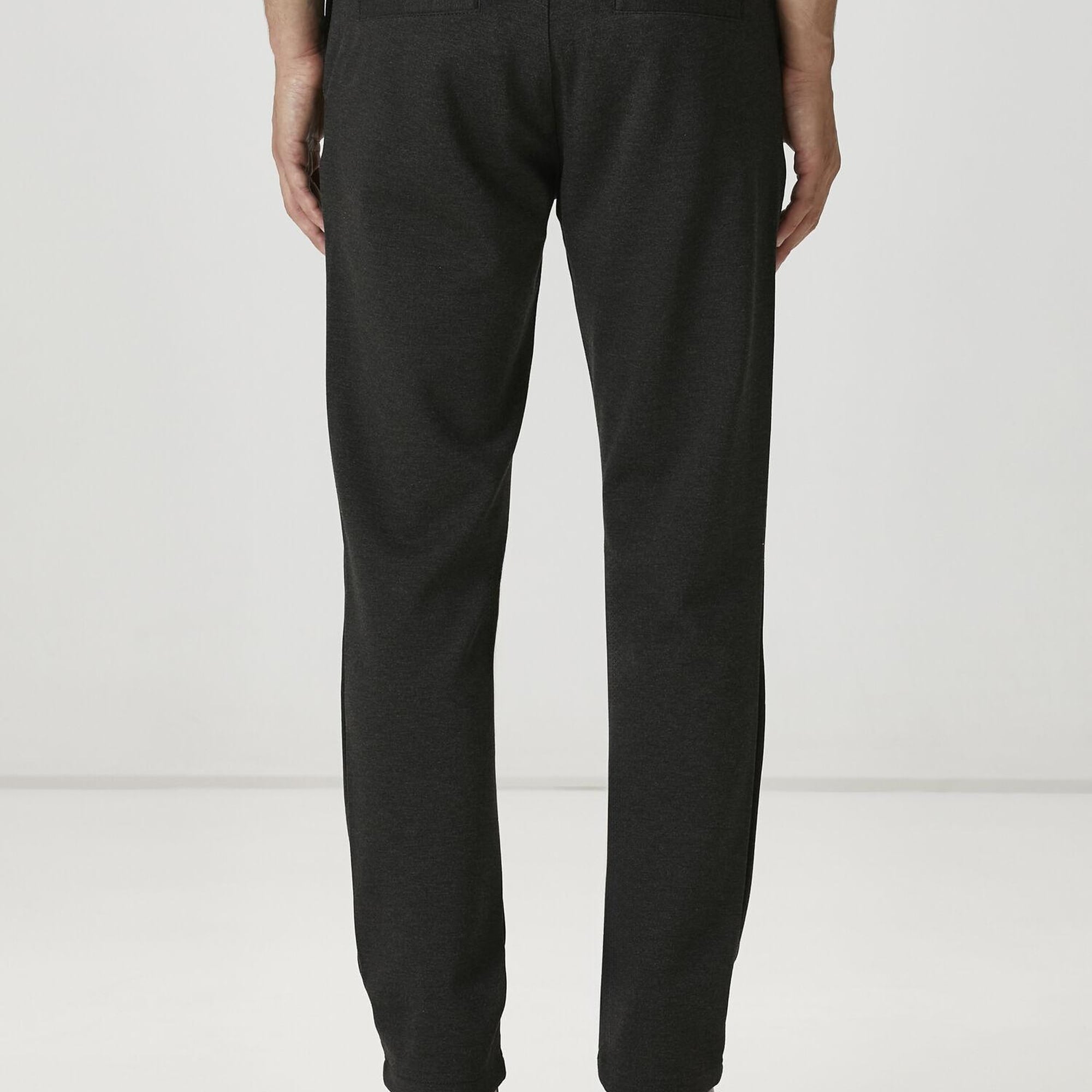 Beymen Club Erkek Slim Fit Antrasit Melanj Örme Pantolon