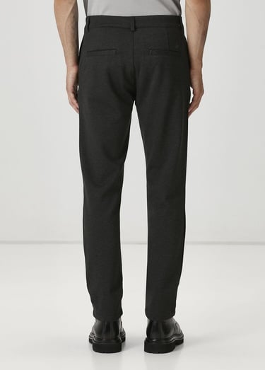  Beymen Club Erkek Slim Fit Antrasit Melanj Örme Pantolon