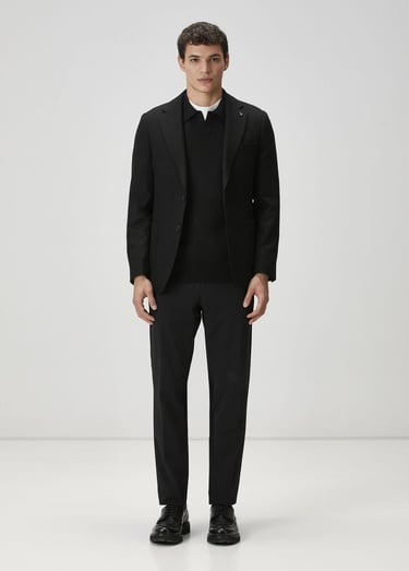  Beymen Club Erkek Siyah Beli Kordonlu Pantolon