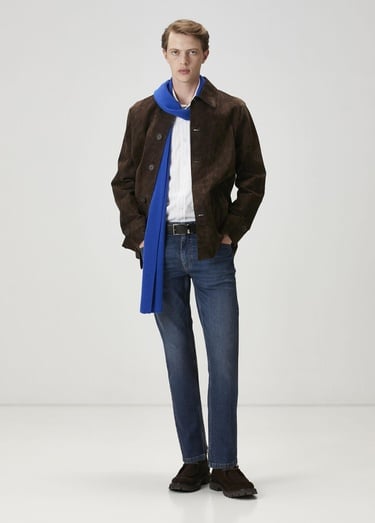  Beymen Club Erkek Mavi Yıkamalı Slim Fit Jean Pantolon