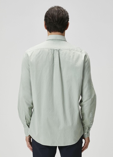  Beymen Club Erkek Comfort Fit Çağla Gabardin Doku Gömlek