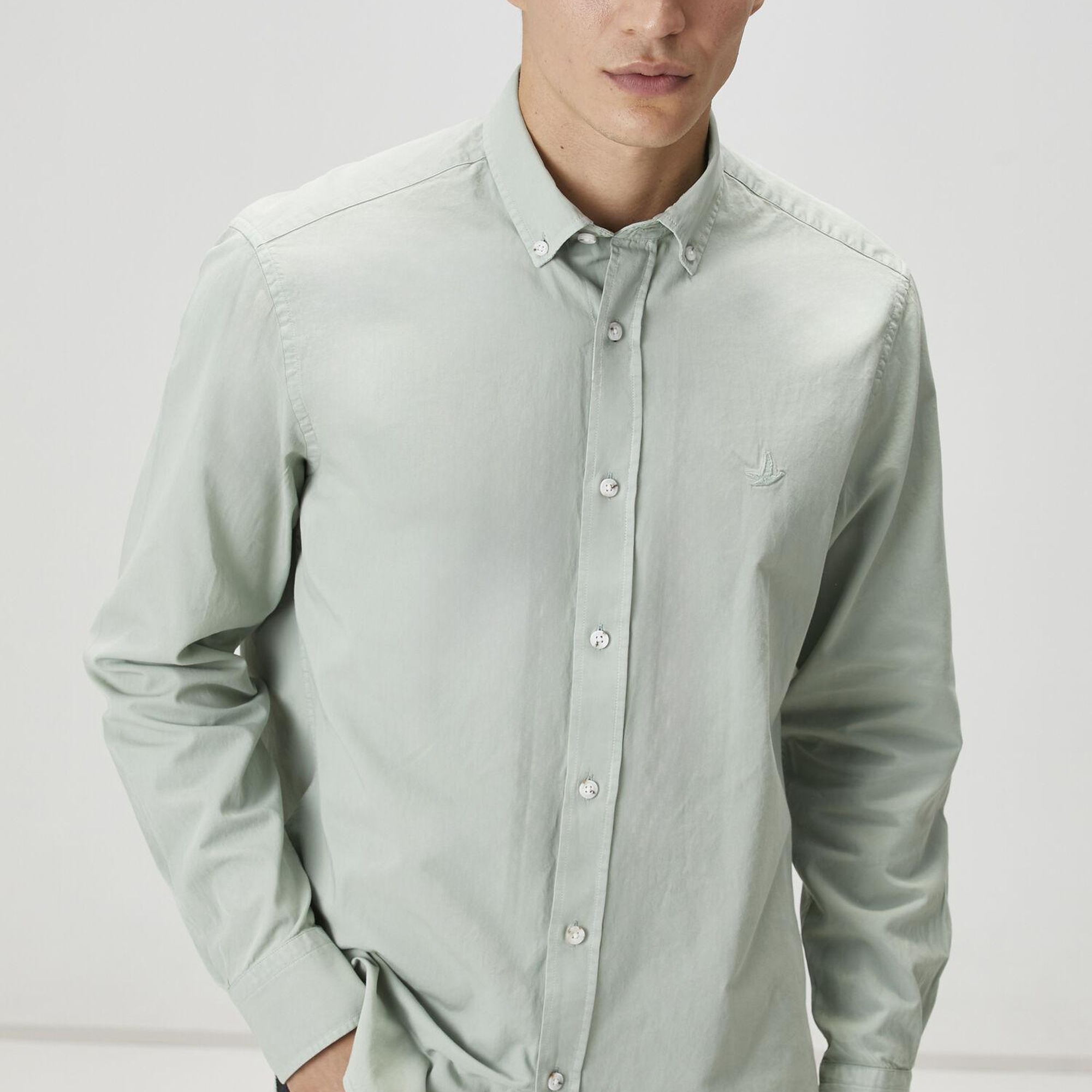 Beymen Club Erkek Comfort Fit Çağla Gabardin Doku Gömlek