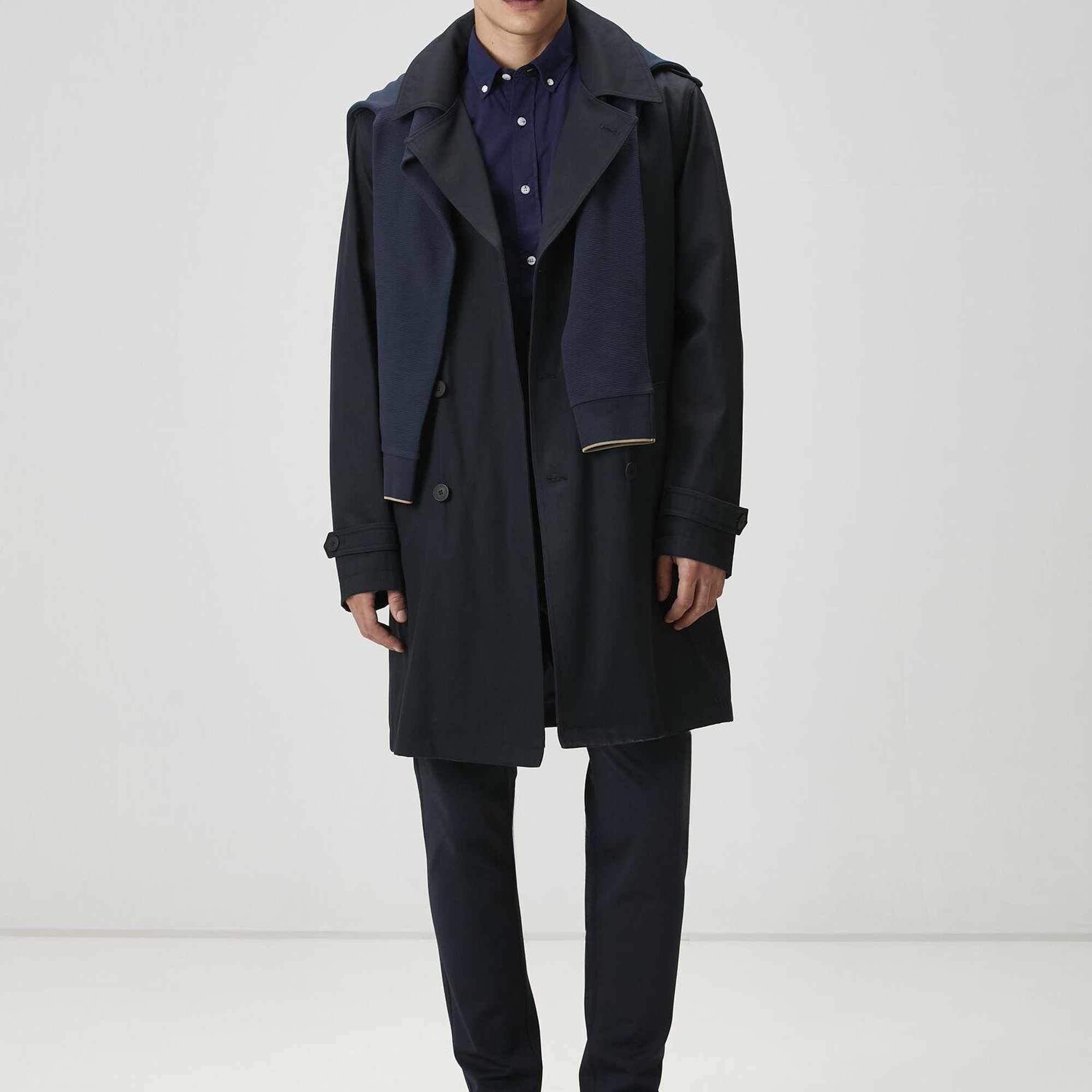 Beymen Club Erkek Comfort Fit Lacivert Gabardin Doku Gömlek