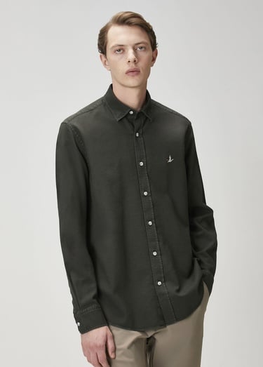  Beymen Club Erkek Comfort Fit Haki Gömlek