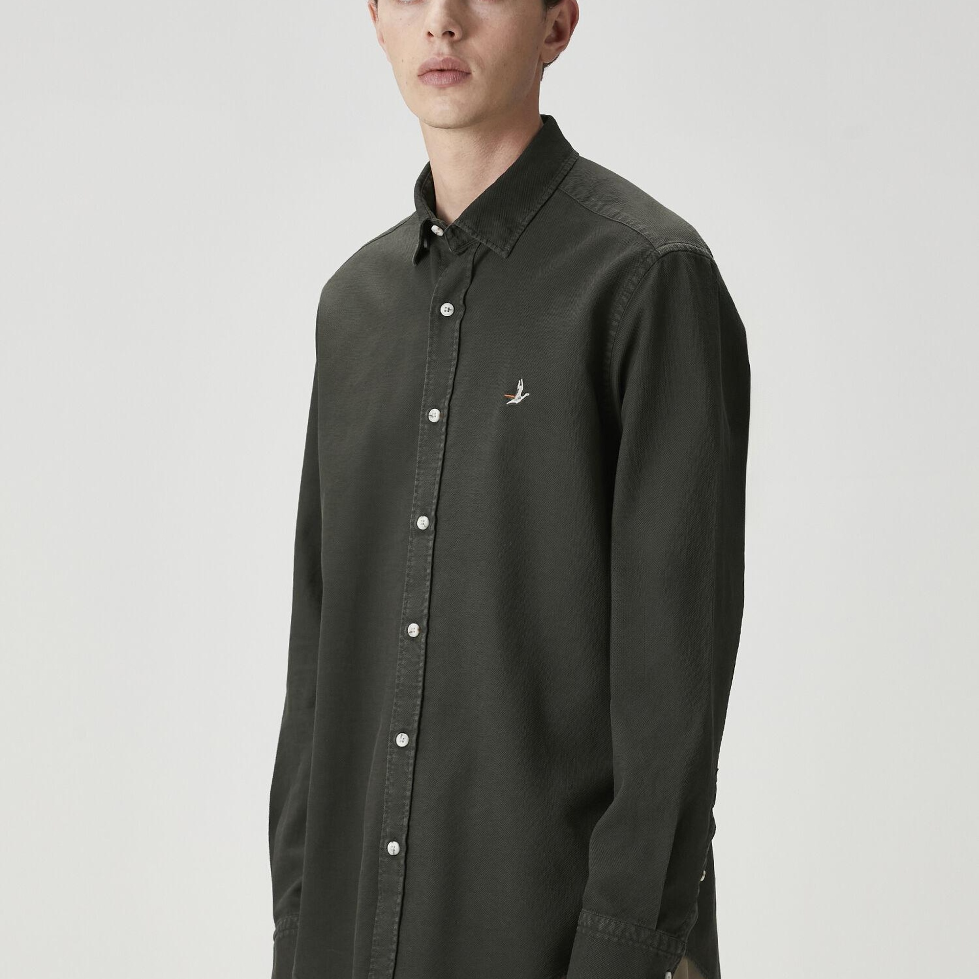 Beymen Club Erkek Comfort Fit Haki Gömlek