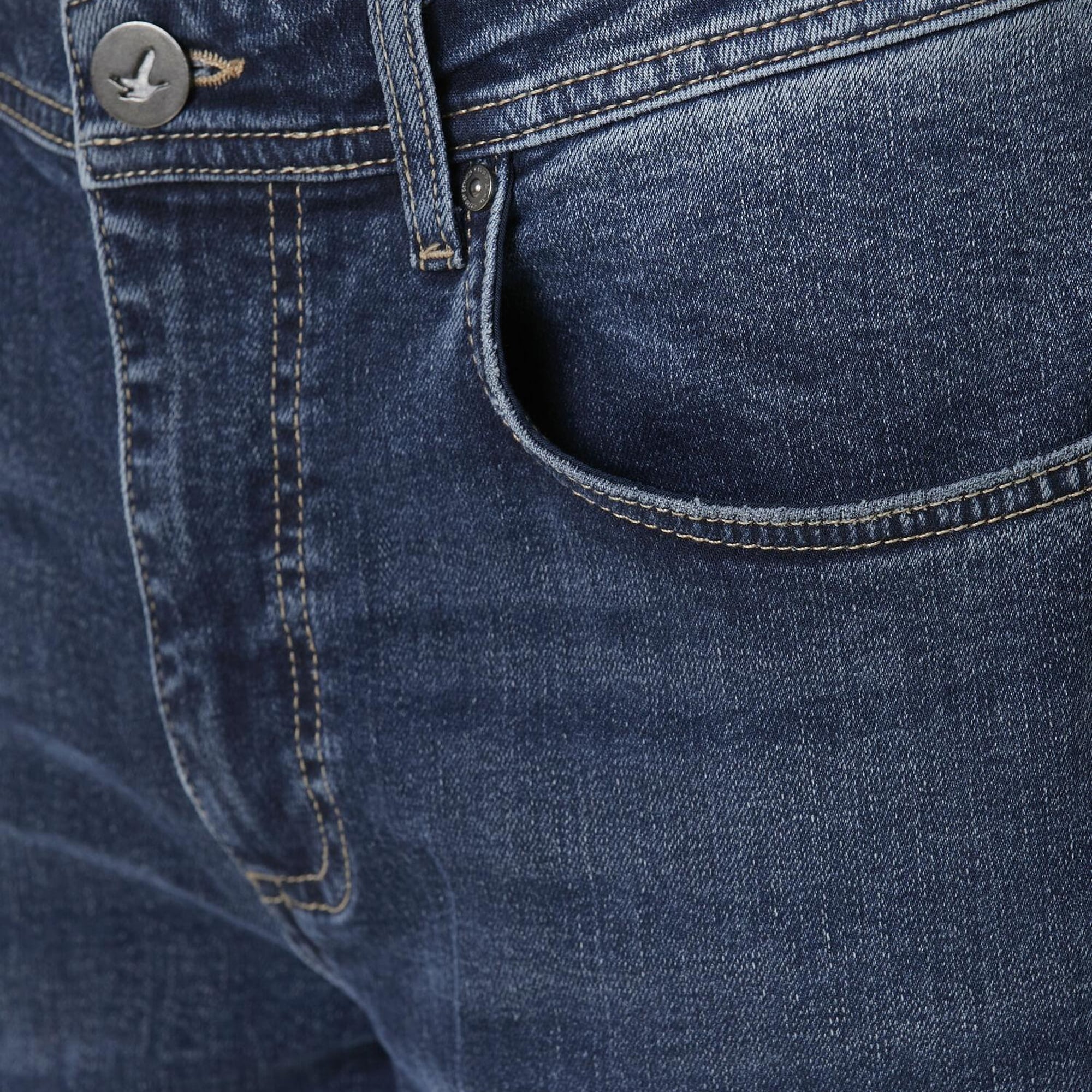 Beymen Club Erkek Mavi Yıkamalı Slim Fit Jean Pantolon