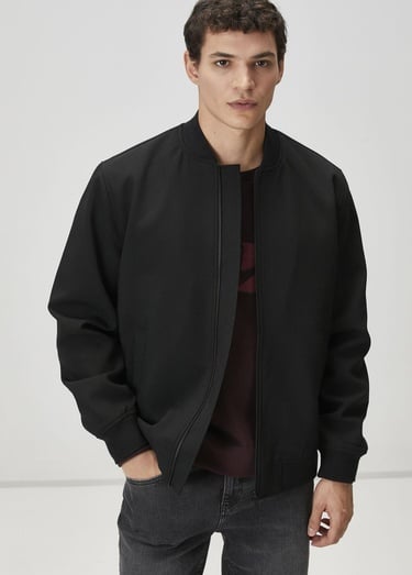 Beymen Club Erkek Siyah Twill Bomber Mont