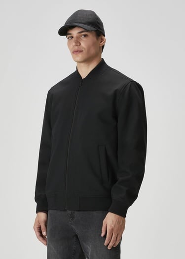 Beymen Club Erkek Siyah Twill Bomber Mont