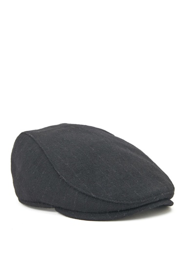  Beymen Club Erkek Siyah Silik Çizgili Yün Şapka