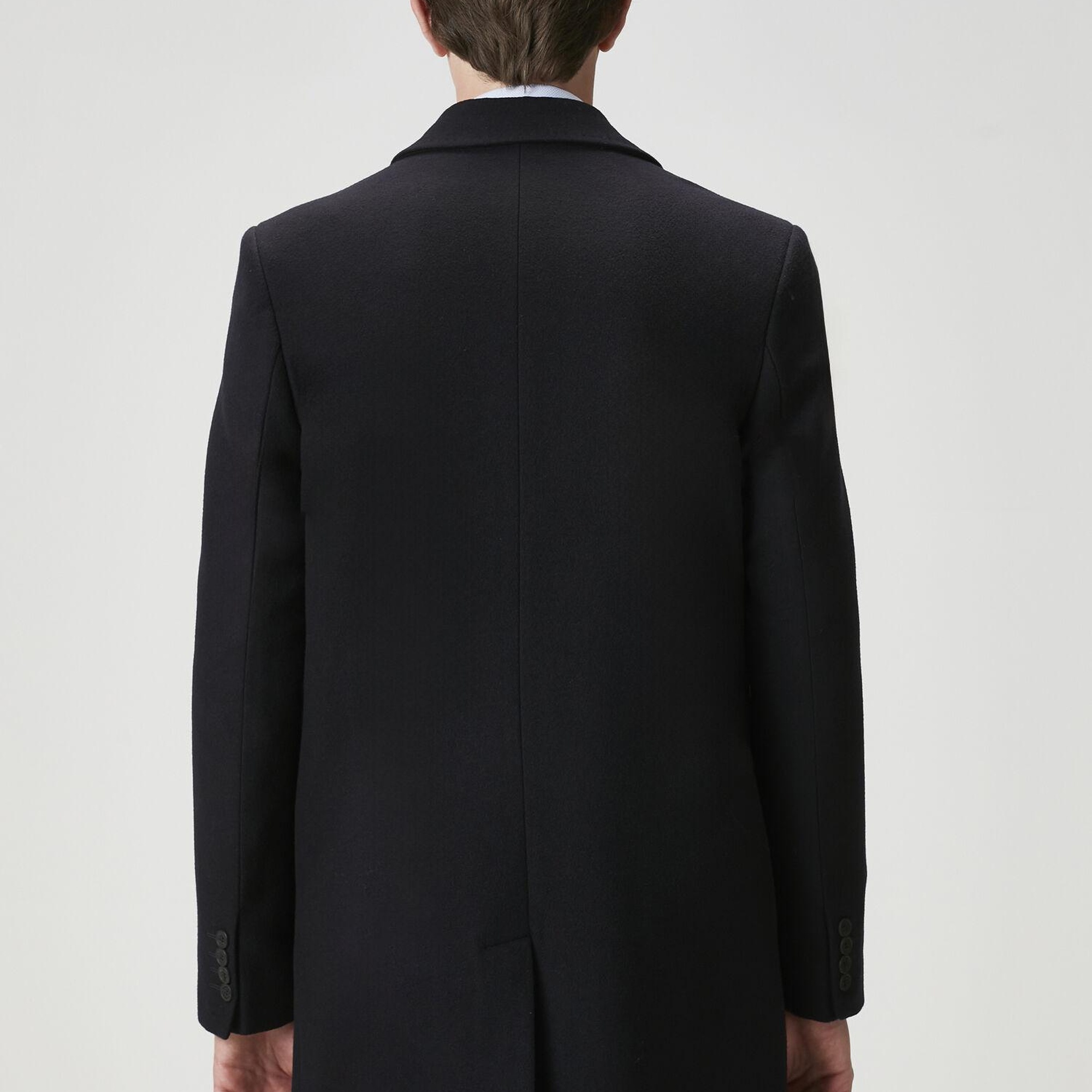 Beymen Club Erkek Lacivert Yün Kaşe Palto