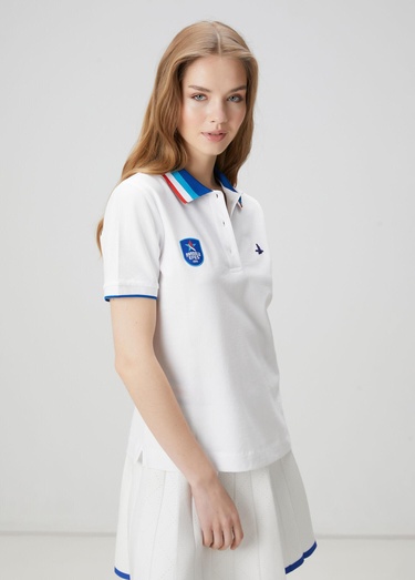  Beymen Club Kadın x Anadolu Efes Beyaz Polo T-shirt