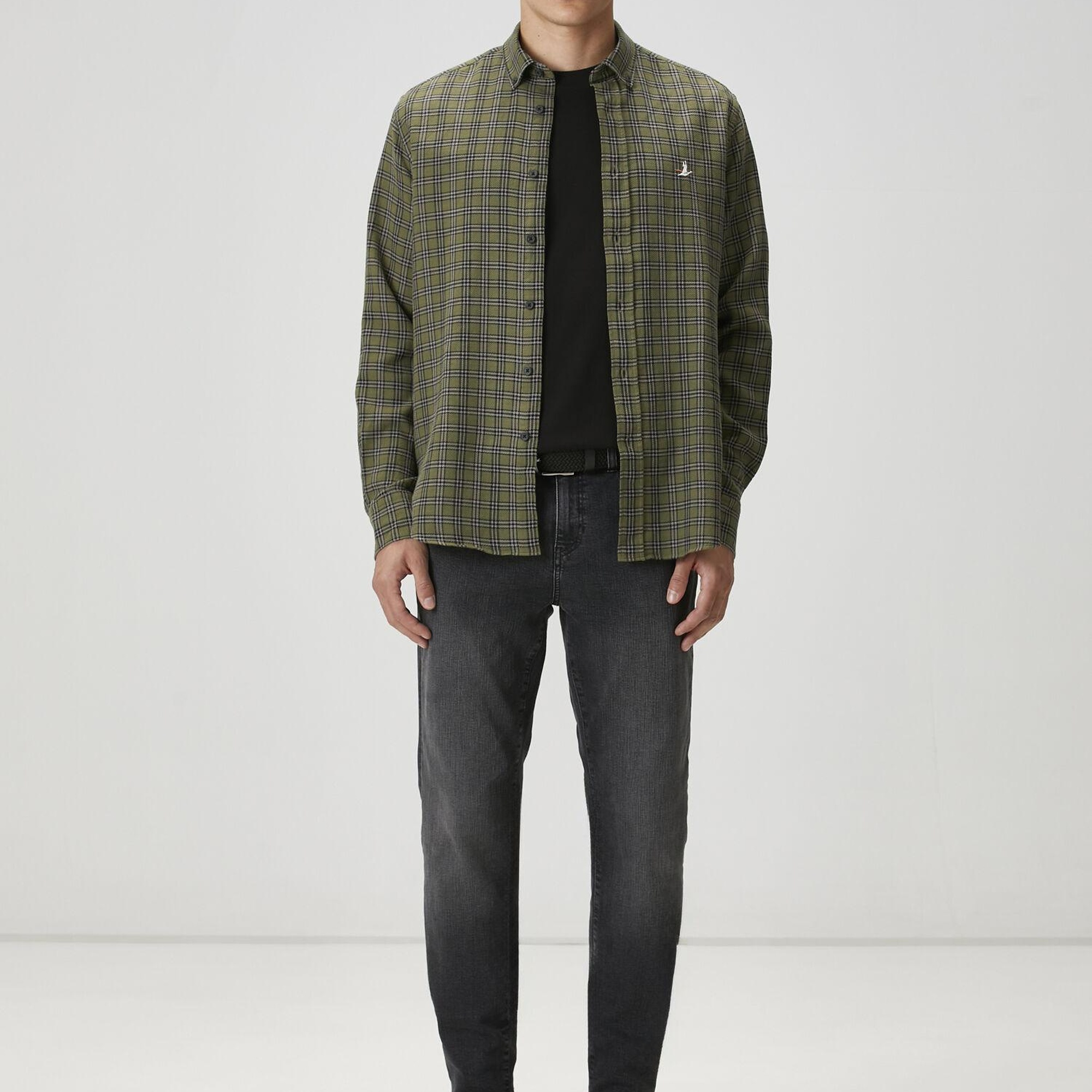 Beymen Club Erkek Siyah Logo Detaylı Jersey T-shirt