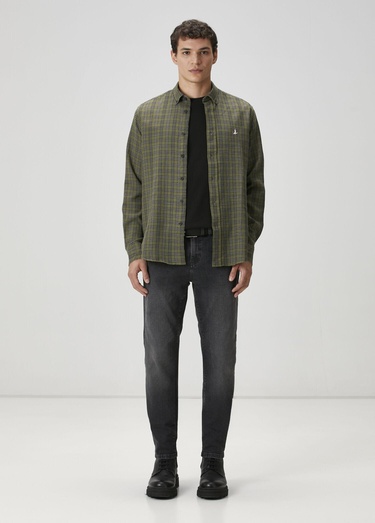  Beymen Club Erkek Siyah Logo Detaylı Jersey T-shirt