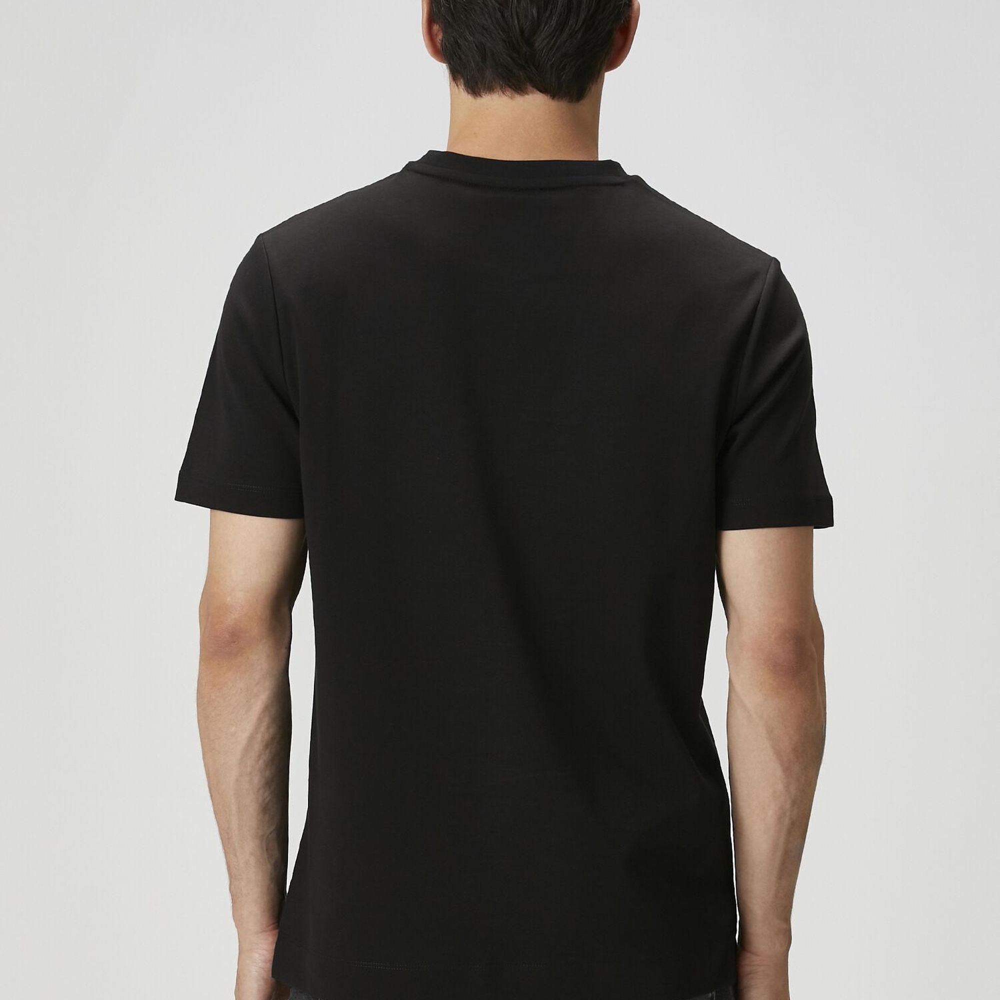 Beymen Club Erkek Siyah Logo Detaylı Jersey T-shirt