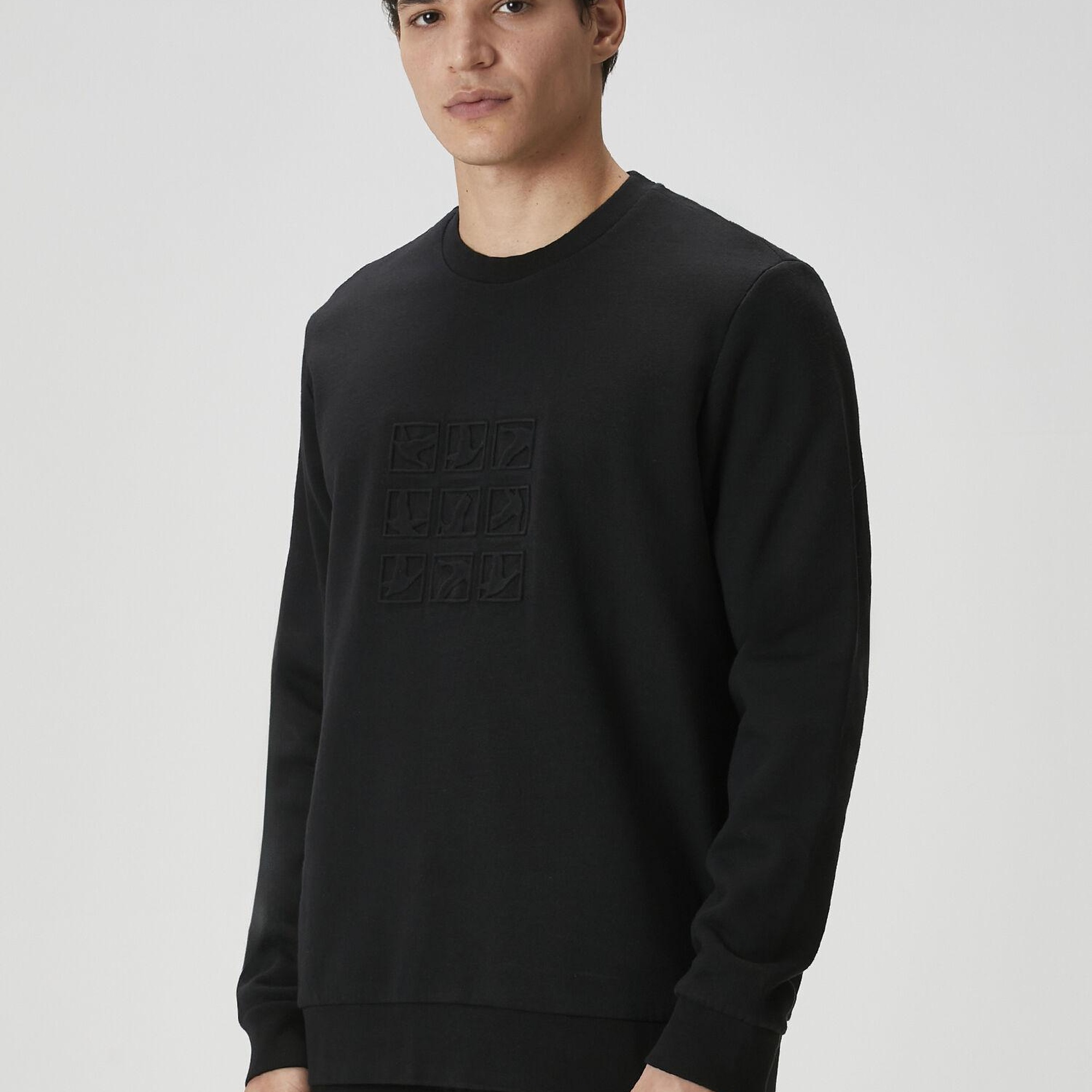 Beymen Club Erkek Siyah Kaz Baskılı Sweatshirt