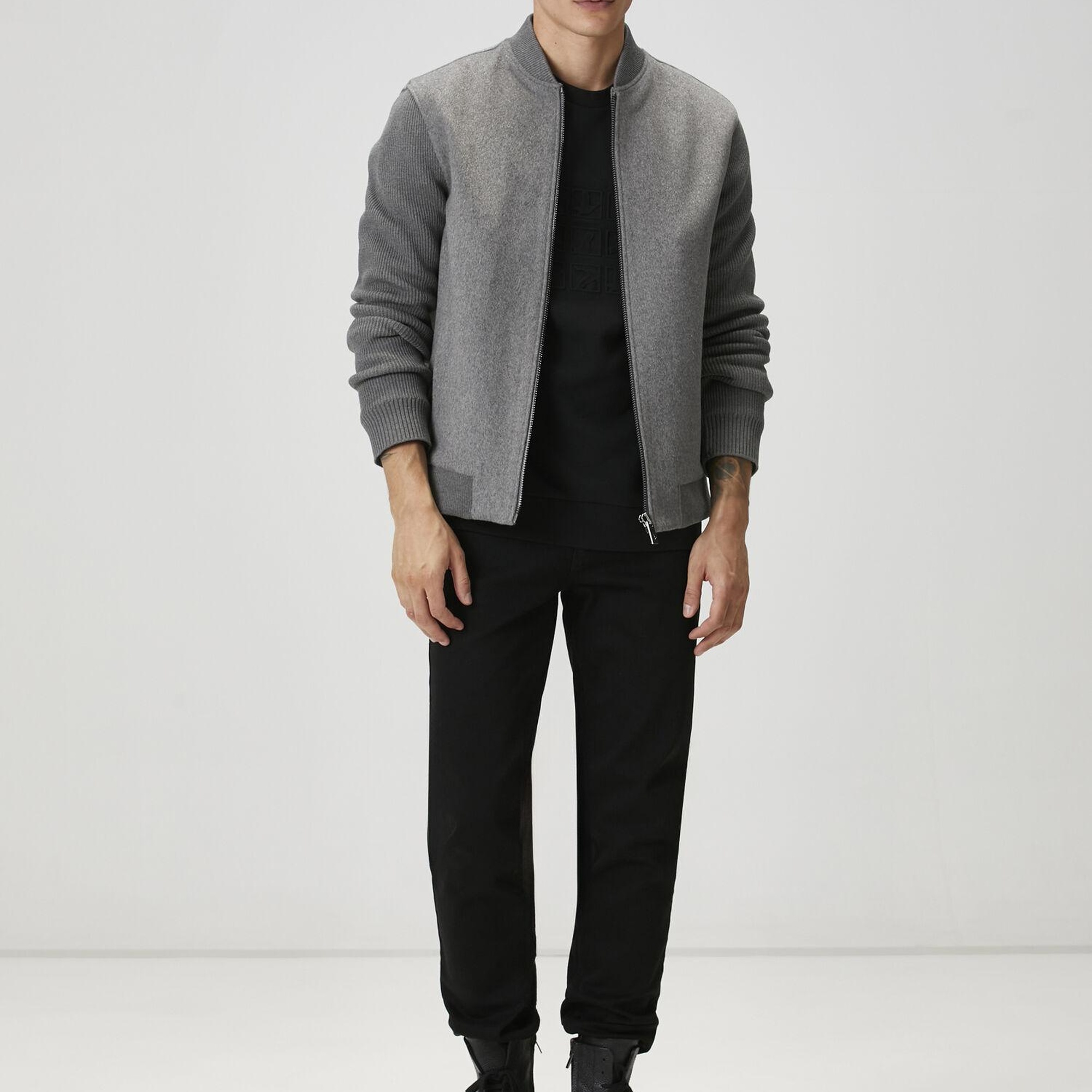 Beymen Club Erkek Siyah Kaz Baskılı Sweatshirt