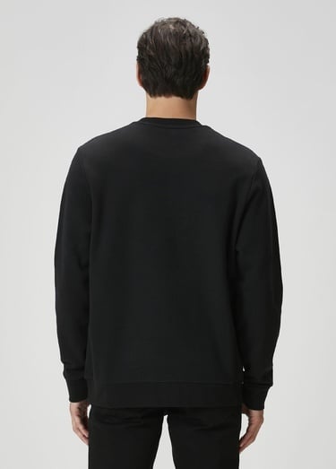  Beymen Club Erkek Siyah Kaz Baskılı Sweatshirt