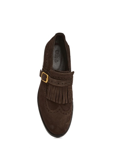  Beymen Club Kadın Kahverengi Tokalı Süet Ayakkabı