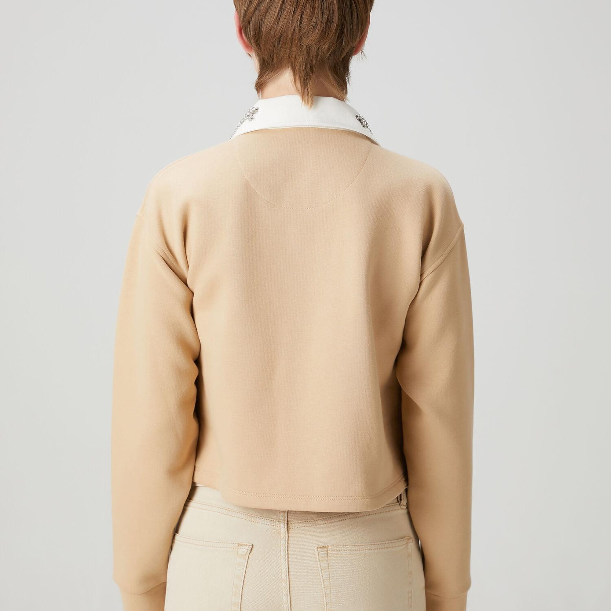 Beymen Club Kadın Bej Taş Detaylı Sweatshirt