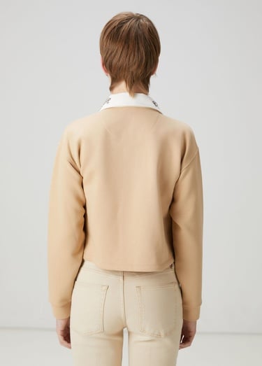  Beymen Club Kadın Bej Taş Detaylı Sweatshirt