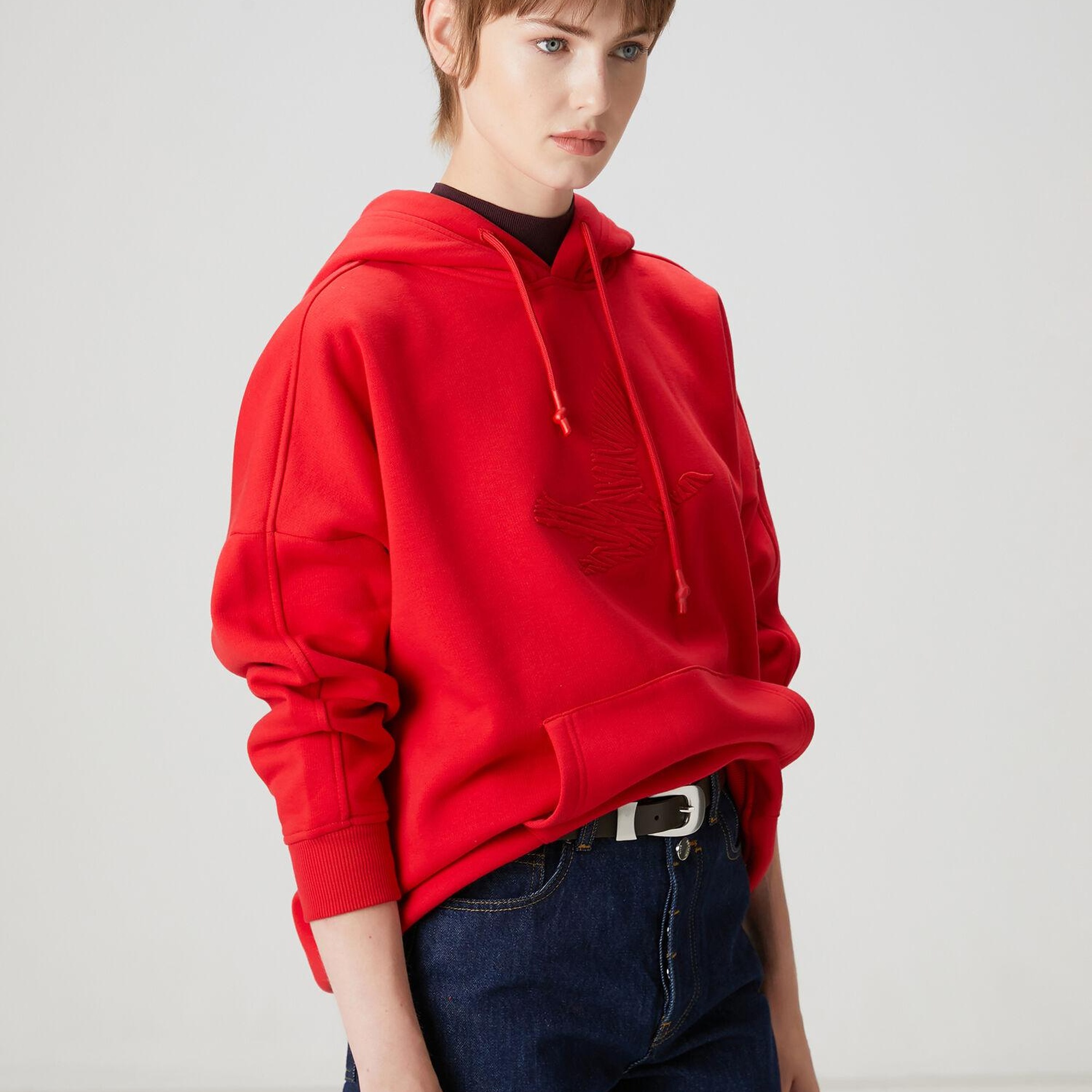 Beymen Club Kadın Kırmızı Kapüşonlu Logolu Sweatshirt