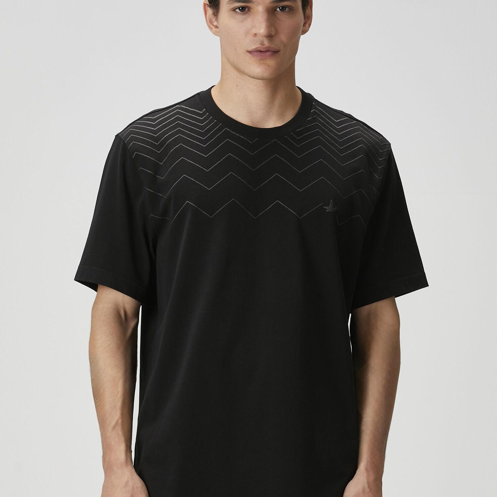 Beymen Club Erkek Siyah Logo Baskılı T-shirt