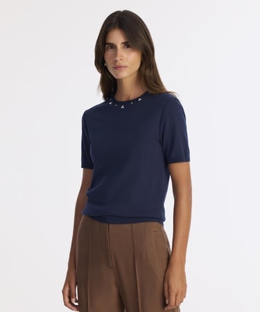  YARGICI Regular Bisiklet Yaka Kısa Kol Kazak