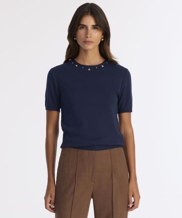  YARGICI Regular Bisiklet Yaka Kısa Kol Kazak