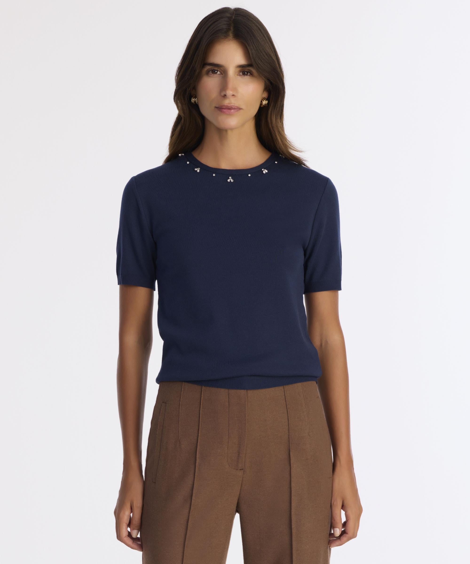  YARGICI Regular Bisiklet Yaka Kısa Kol Kazak