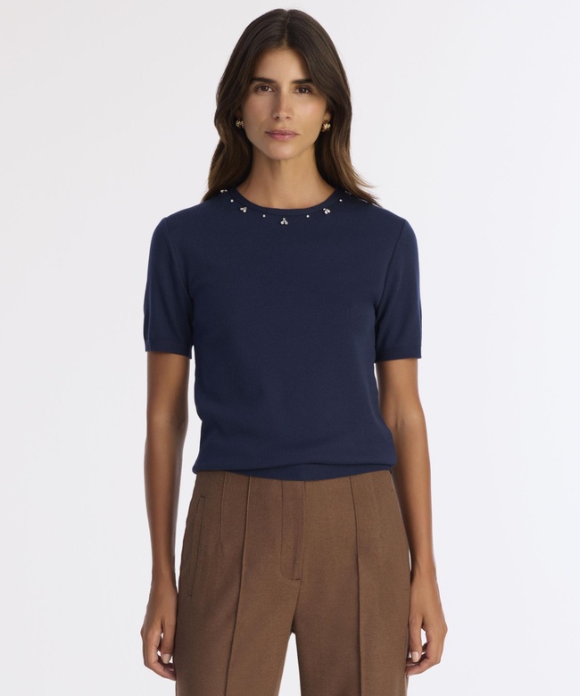  YARGICI Regular Bisiklet Yaka Kısa Kol Kazak