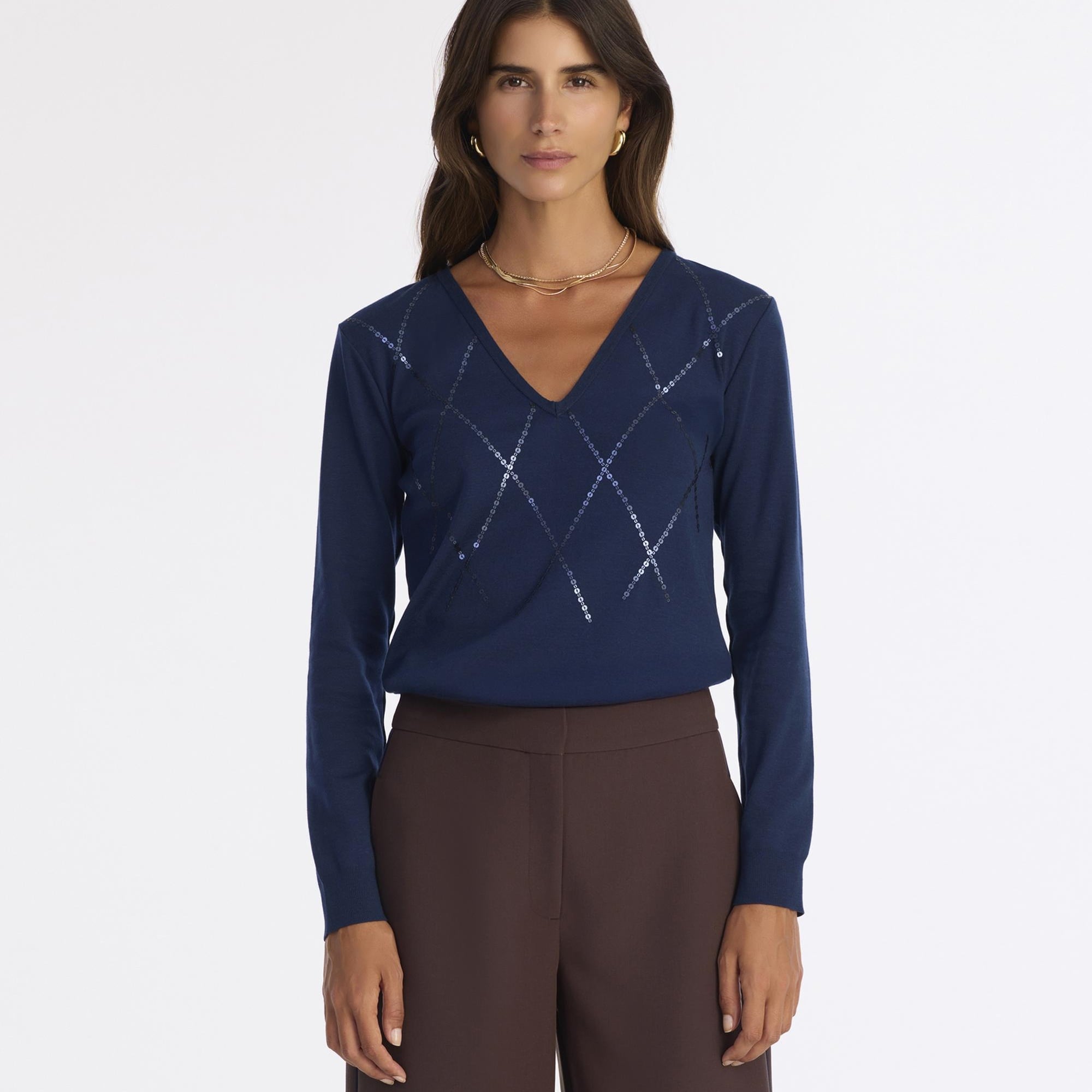 YARGICI Regular V Yaka Uzun Kol Kazak