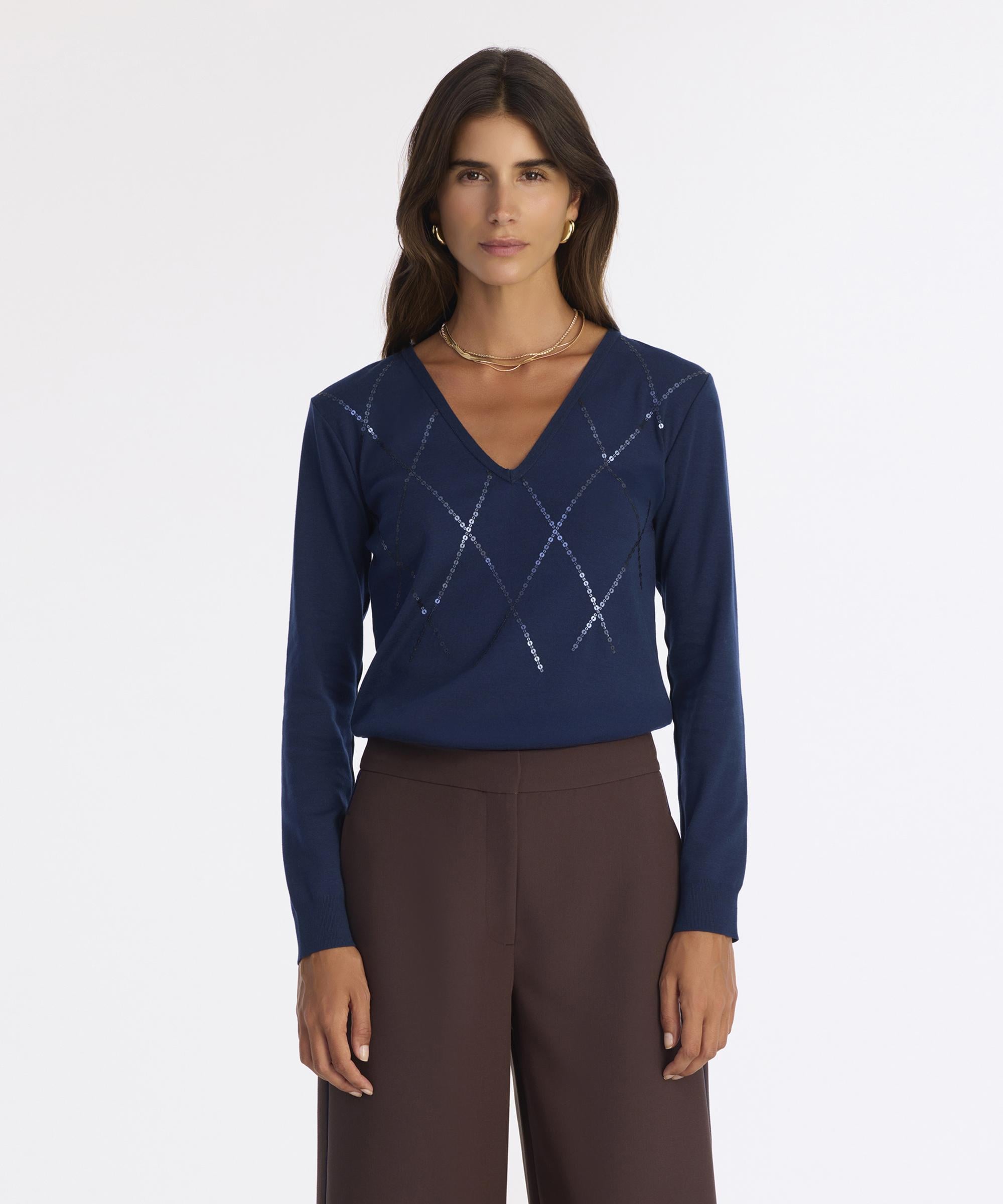  YARGICI Regular V Yaka Uzun Kol Kazak