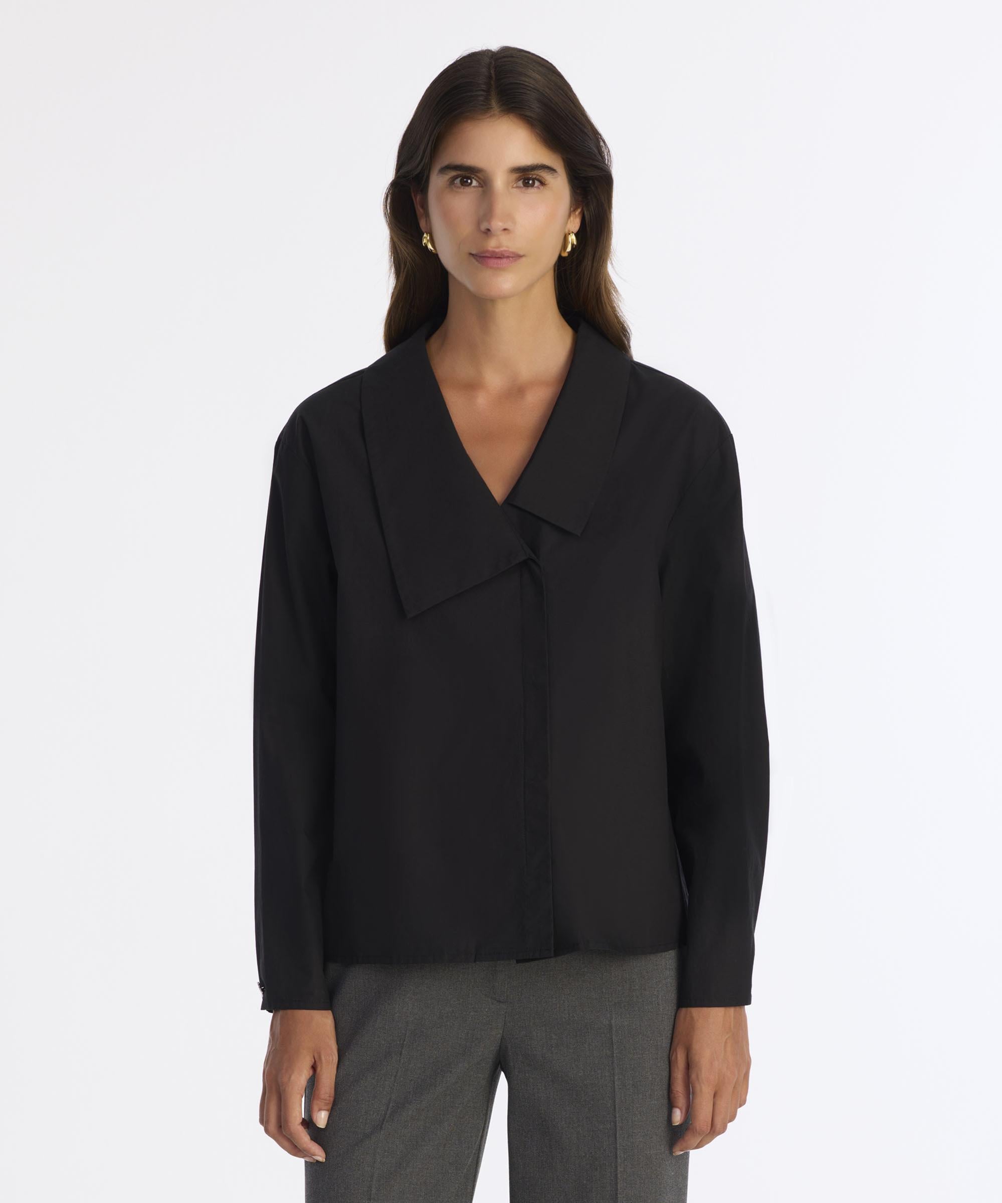  YARGICI Regular Şal Yaka Uzun Kol Gömlek