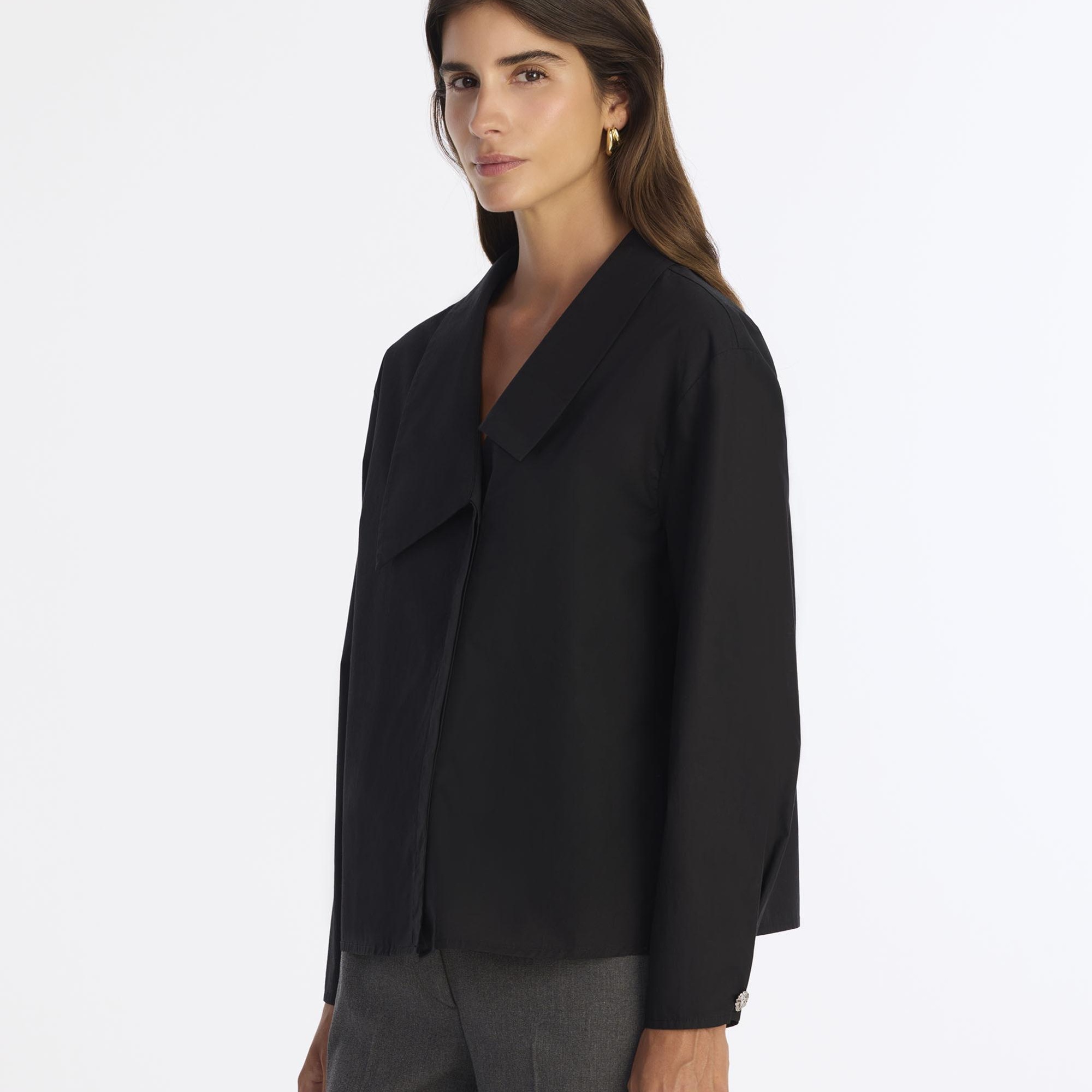 YARGICI Regular Şal Yaka Uzun Kol Gömlek