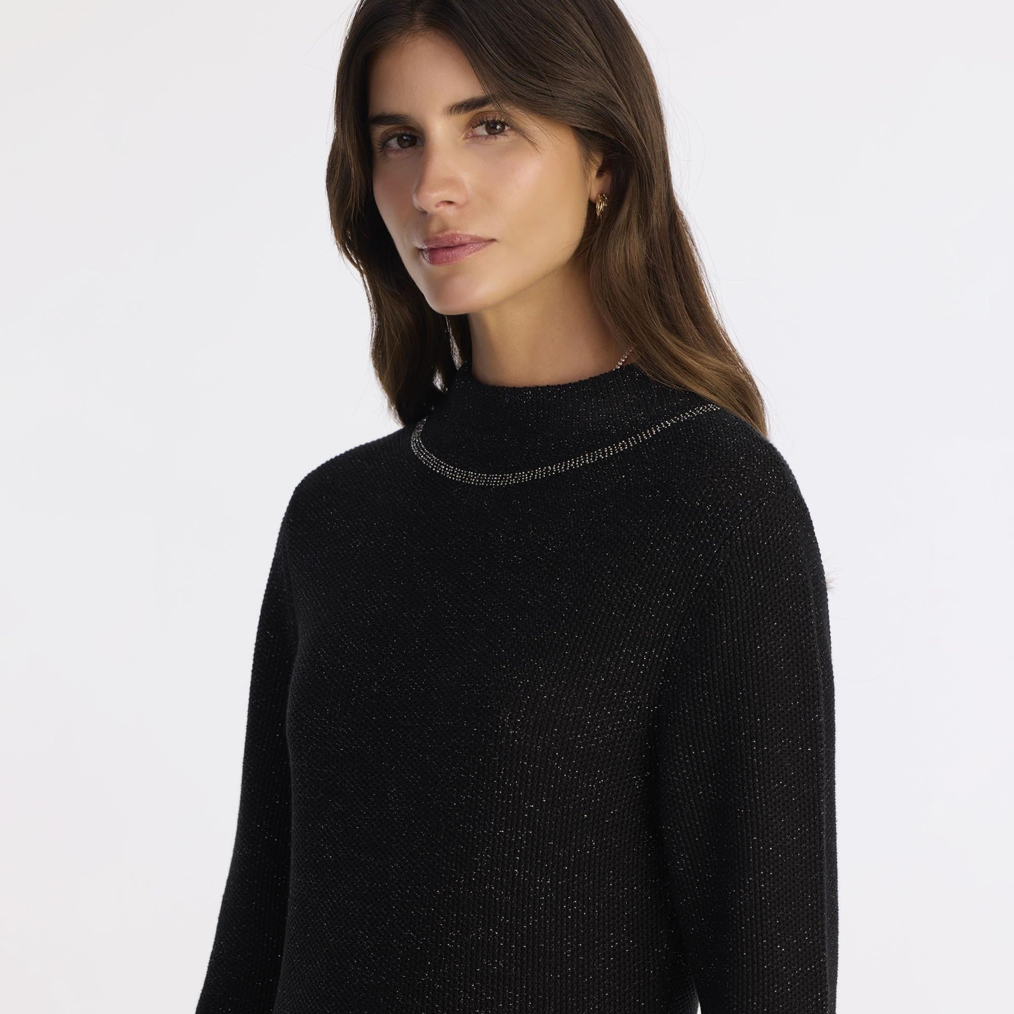 YARGICI A Form Kayık Yaka Uzun Kol Elbise