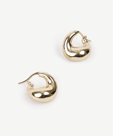  YARGICI Asimetrik Formlu Halka Küpe