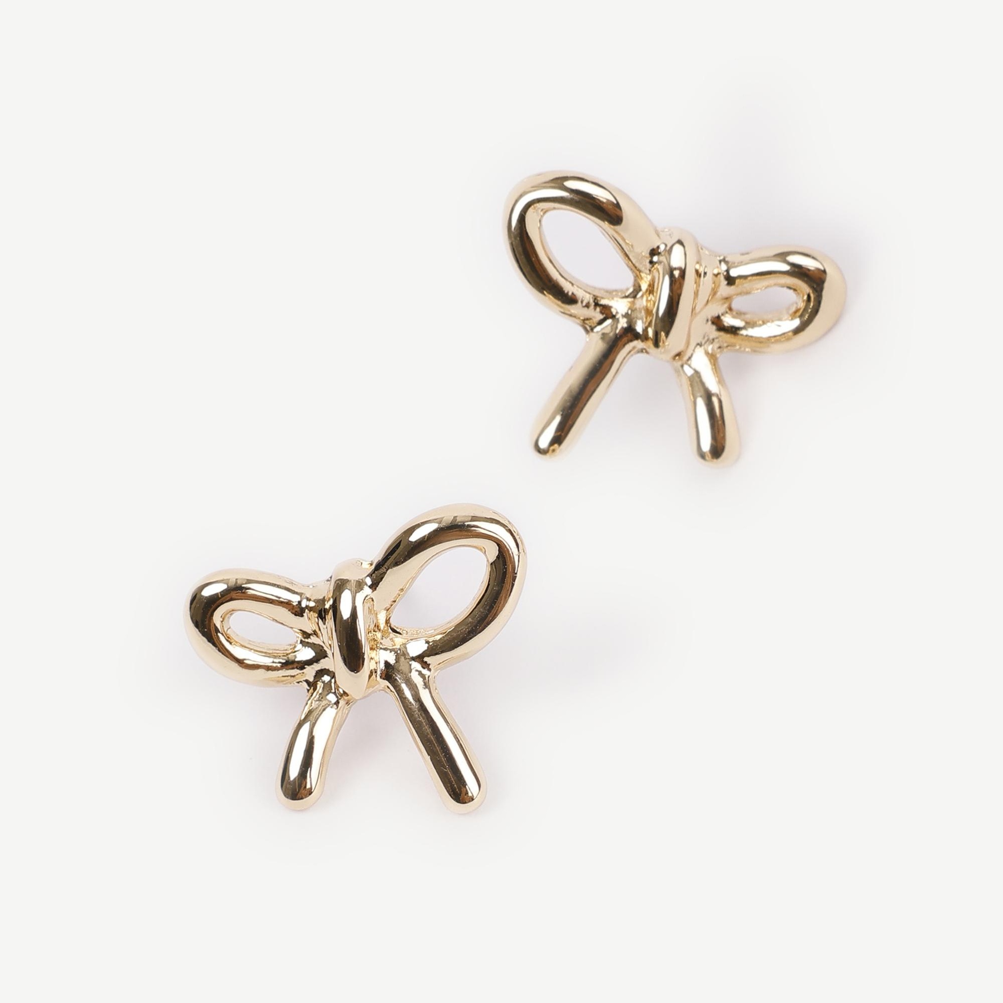 YARGICI Fiyonk Formlu Gold Küpe