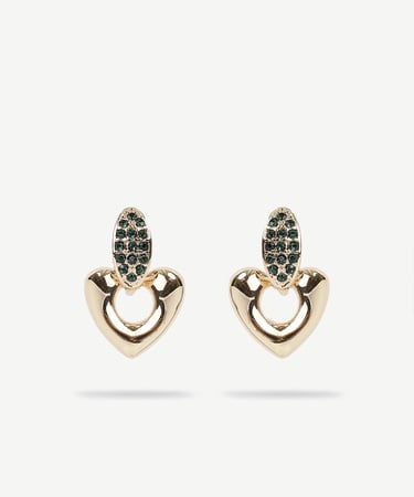  YARGICI Kalp Formlu Gold Küpe