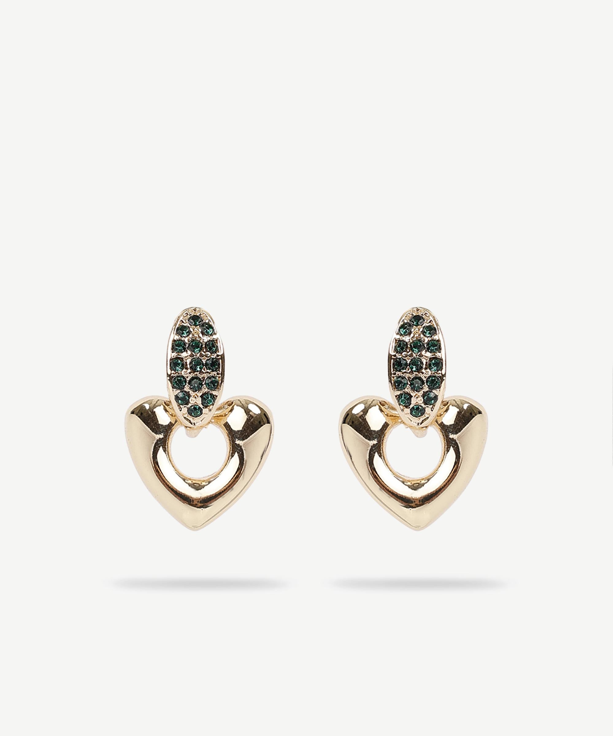  YARGICI Kalp Formlu Gold Küpe