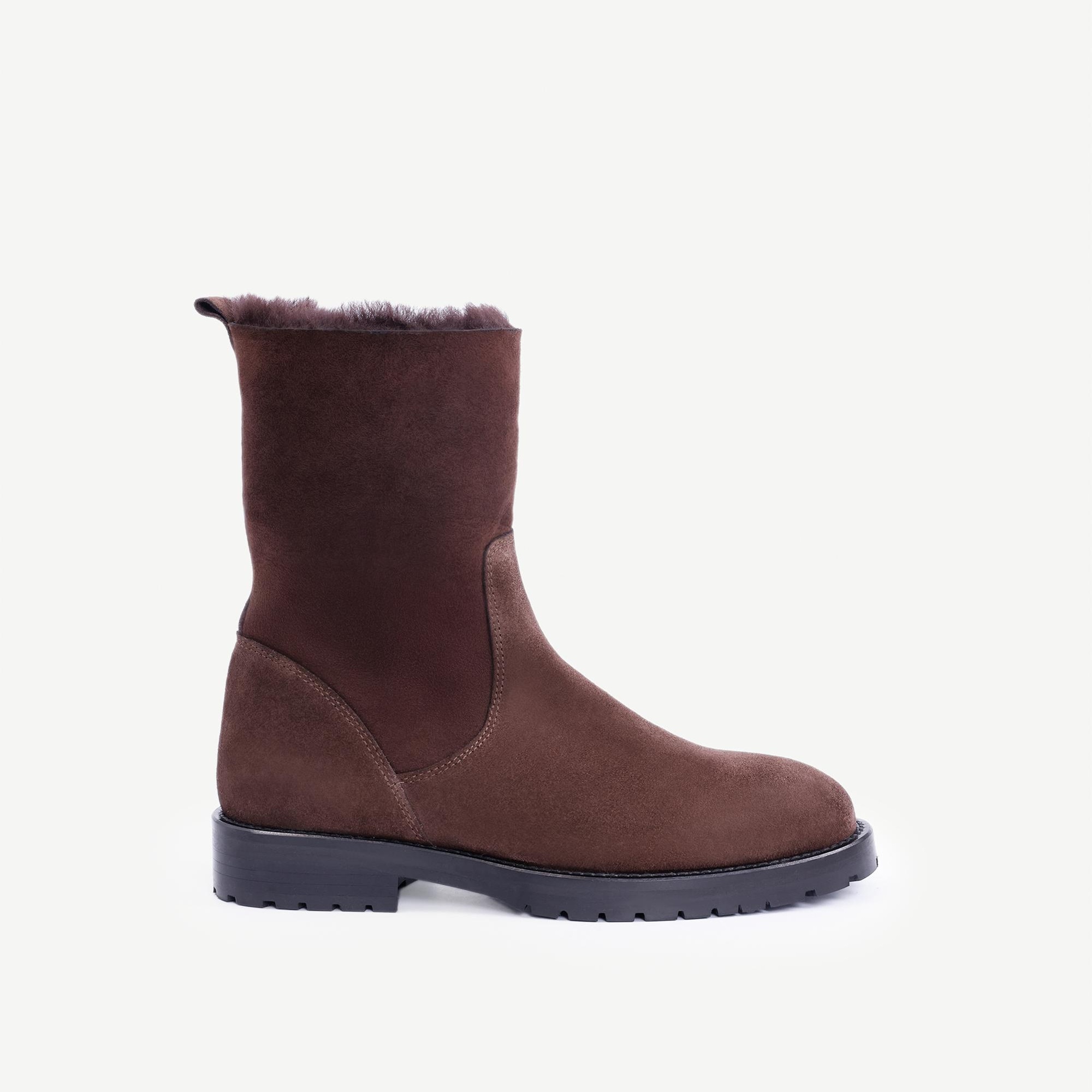 YARGICI İçi Kürklü Deri Uzun Bot